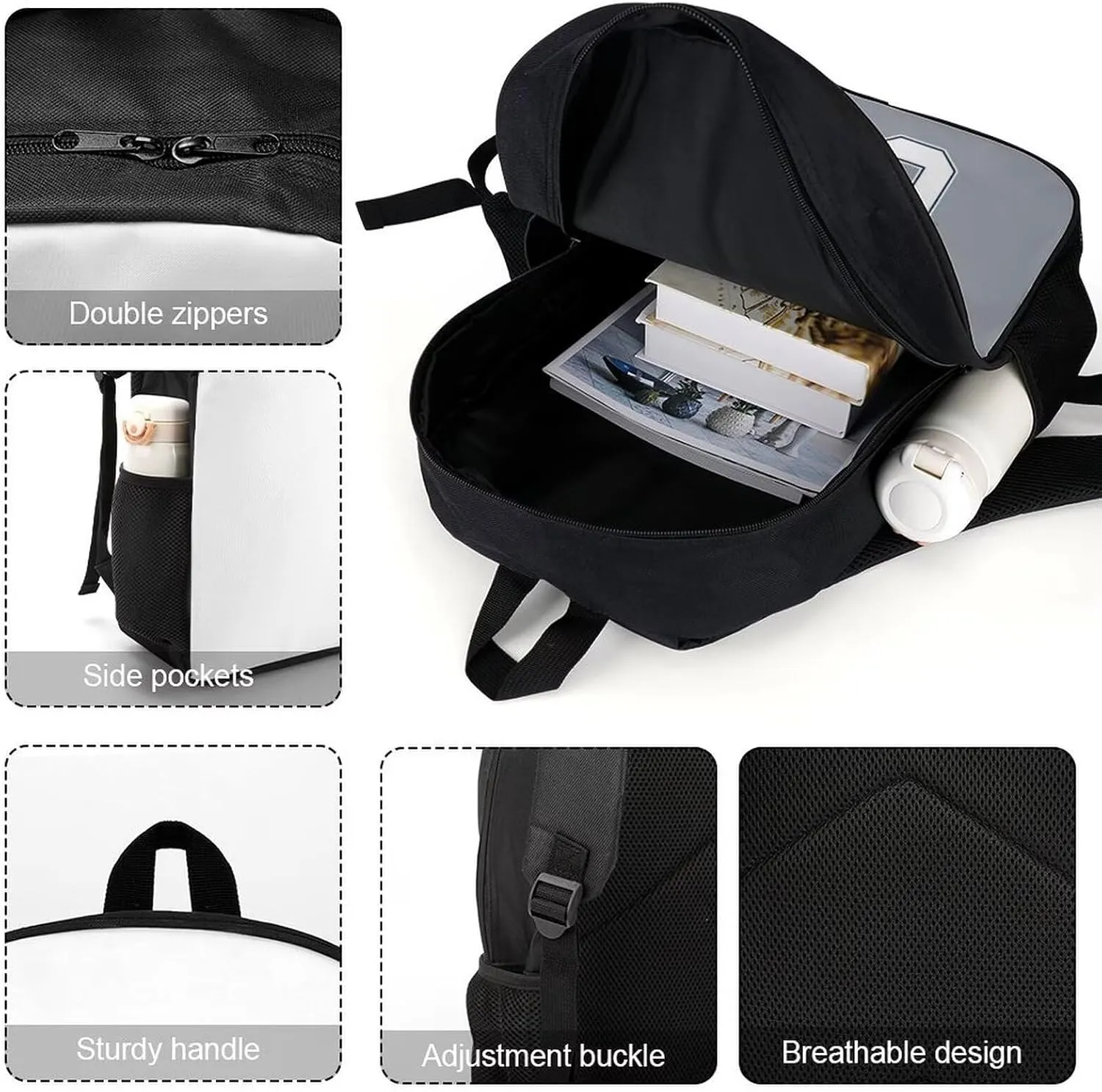 Dallas Shoulder Backpack,Sports Backpack,Suitable For School And Outdoor Use,Custom Name And Number,Gift For Sport Fans.