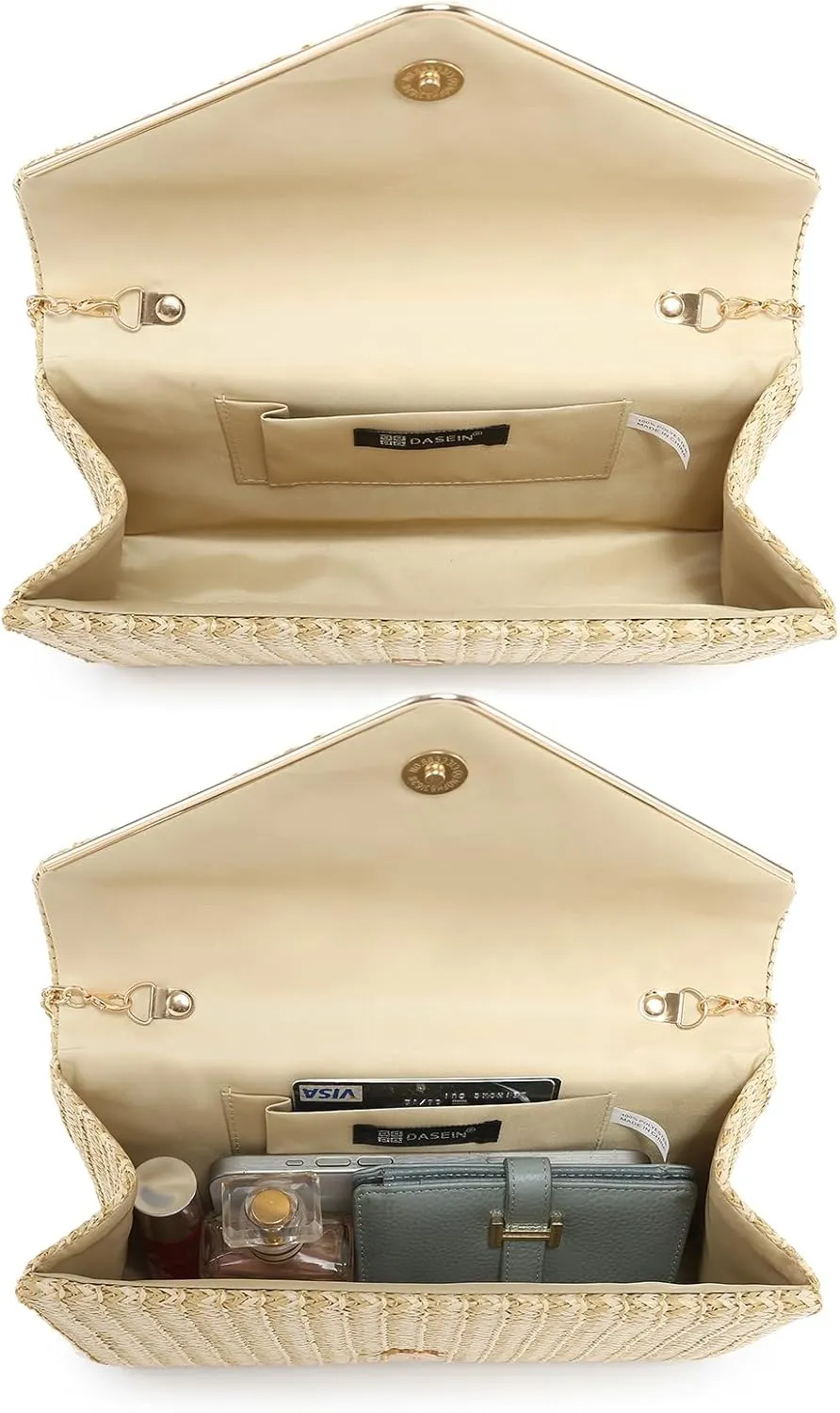 Dasein Women Faux Suede Evening Clutch Bags Formal Party Clutches Wedding Purses Cocktail Prom Clutches