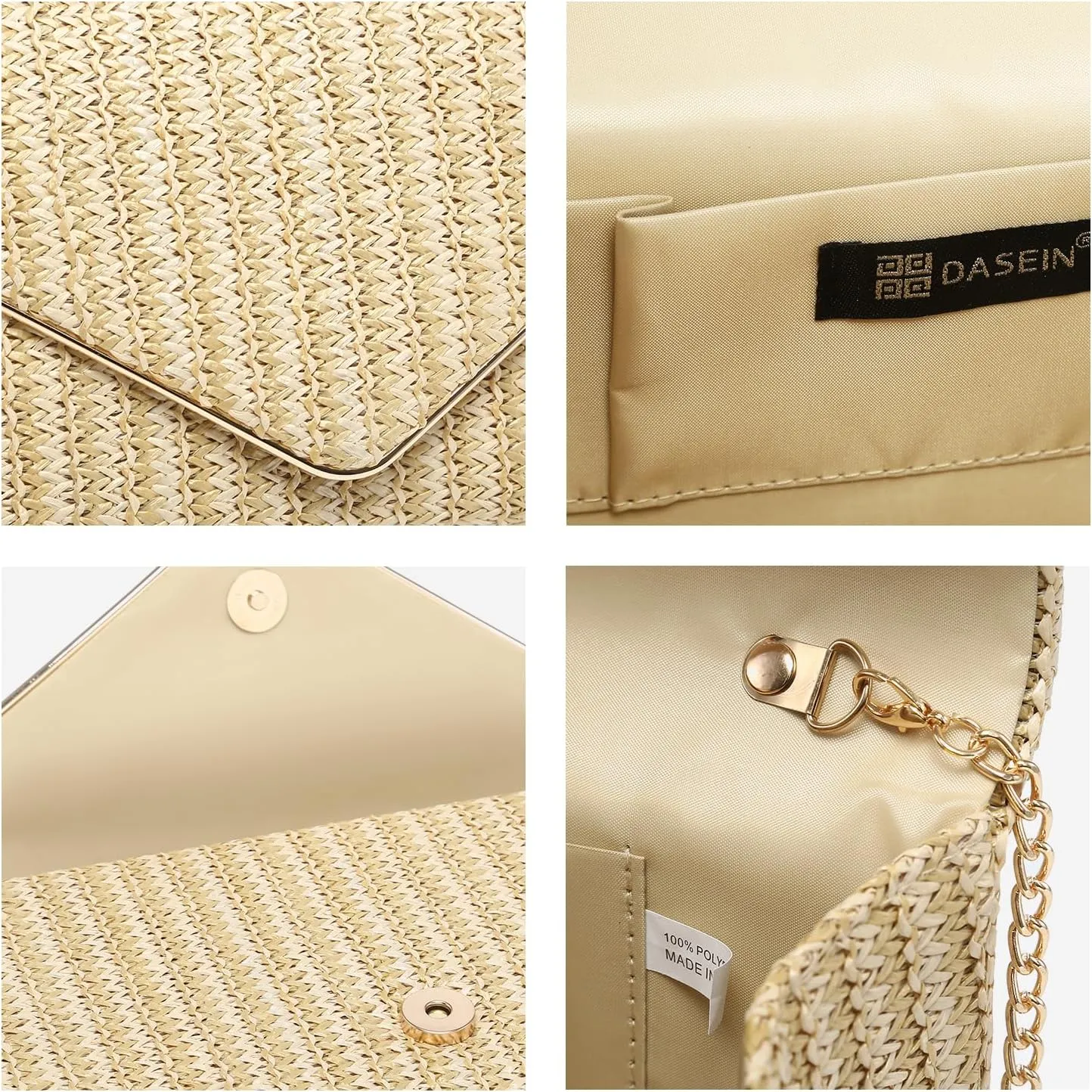 Dasein Women Faux Suede Evening Clutch Bags Formal Party Clutches Wedding Purses Cocktail Prom Clutches
