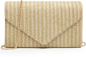 Dasein Women Faux Suede Evening Clutch Bags Formal Party Clutches Wedding Purses Cocktail Prom Clutches