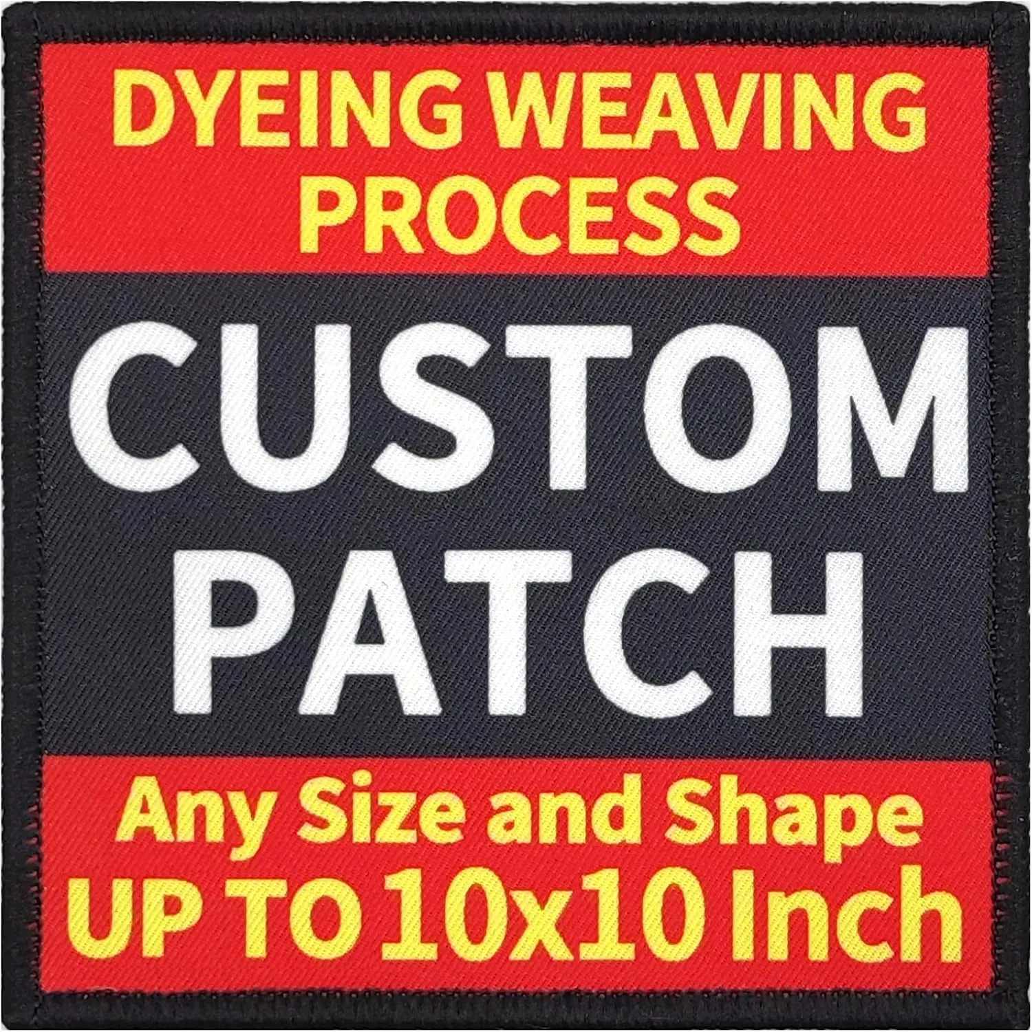 Decorative Patches, Personalized Morale Patches, Any Size and Shape Up to 10x10 Inches As Same Price, for Use On Backpacks Caps Jackets Uniforms, Hook Loop Fastener, Sew on, Iron on