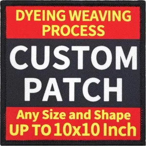 Decorative Patches, Personalized Morale Patches, Any Size and Shape Up to 10x10 Inches As Same Price, for Use On Backpacks Caps Jackets Uniforms, Hook Loop Fastener, Sew on, Iron on
