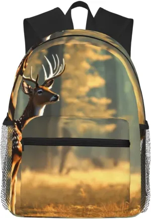 deer print Lightweight duffel bag, travel hiking daypack, comfortable backpack, sports bag