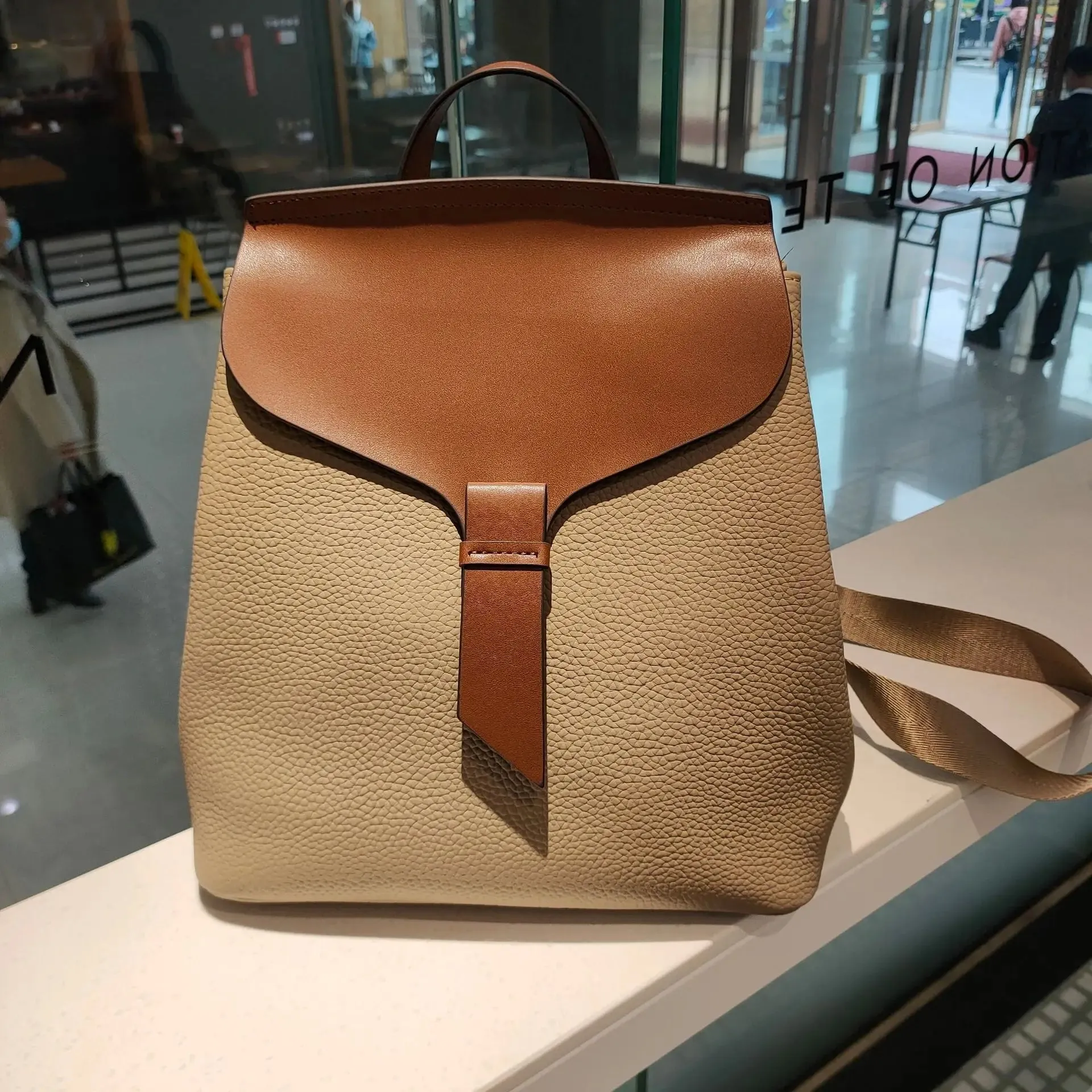 Designer College Girl School Book Bag Real Leather Women's Backpack Cowhide Shoulder Bag Travel Genuine Leather Backpacks