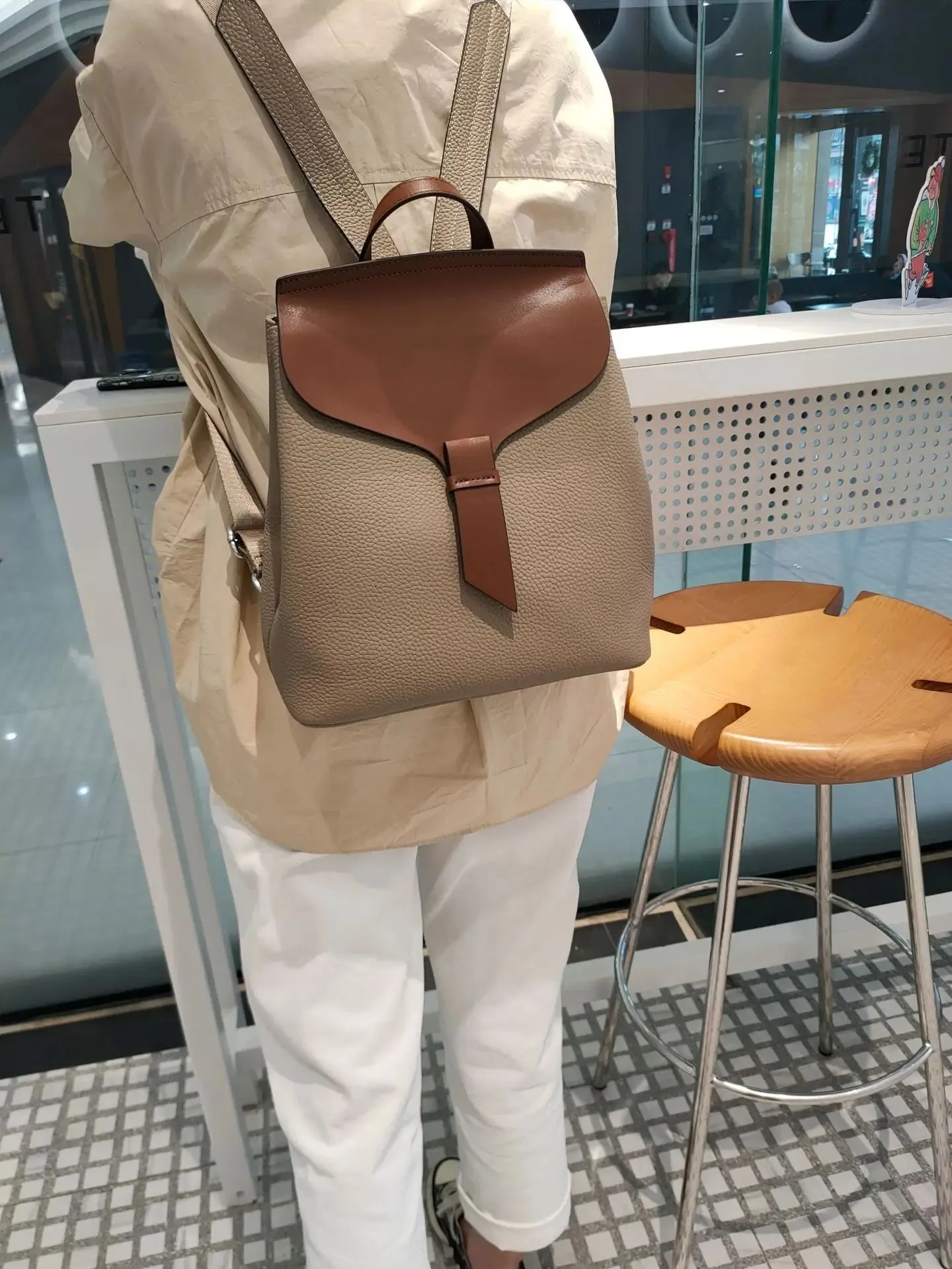 Designer College Girl School Book Bag Real Leather Women's Backpack Cowhide Shoulder Bag Travel Genuine Leather Backpacks