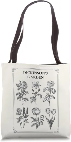 Dickinson's Garden | Vintage Botanical - Literary Tote Bag