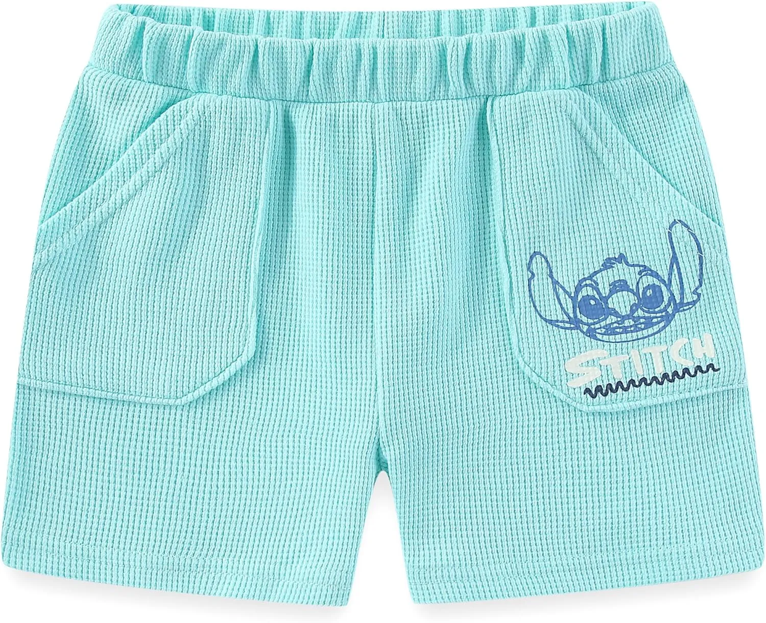 Disney Lilo & Stitch Boys Waffle Knit Short Sleeve Shirt and Short Set for Infants