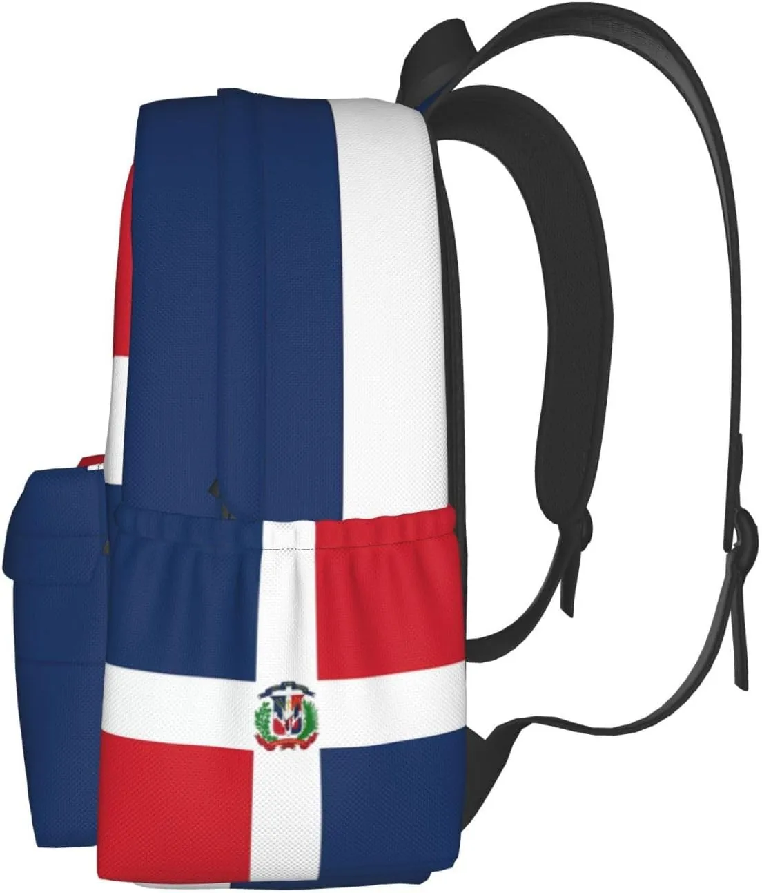 Dominican Flag Large Travel Backpack Casual Backpacks Laptop Daypack Working Rucksack Lightweight Back Pack Sports Bag with Adjustable Shoulder Strap