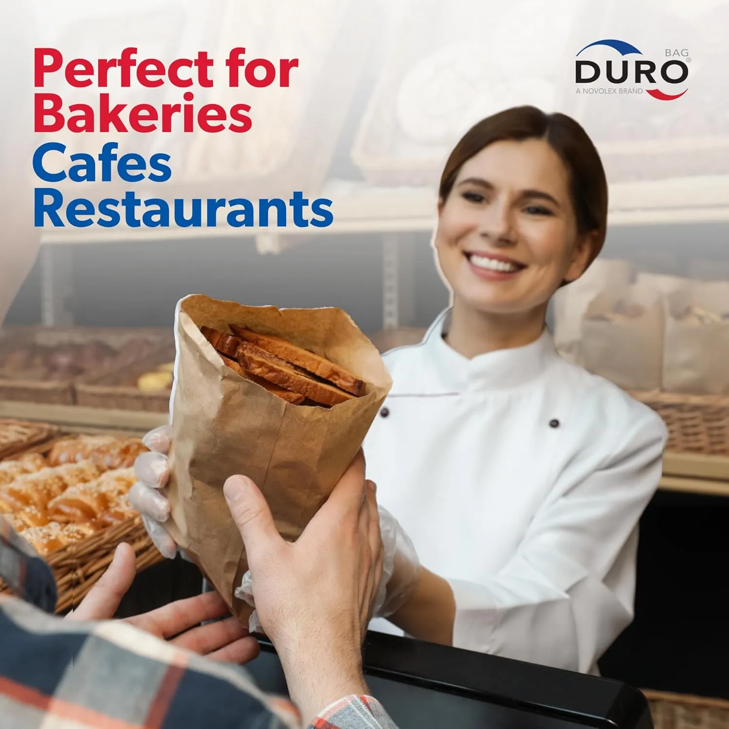 DURO 12# Dubl Life SOS Paper Bag 100 Count-Heavy Duty Paper Bags 35# Recycled Brown Kraft for Bagels, Deli & Restaurant Takeout/Delivery