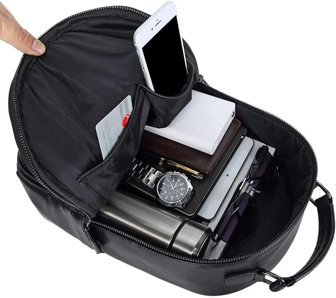 Embossed 3D Travel Backpacks Women Men PU Leather Small Backpack Knapsack Daypack