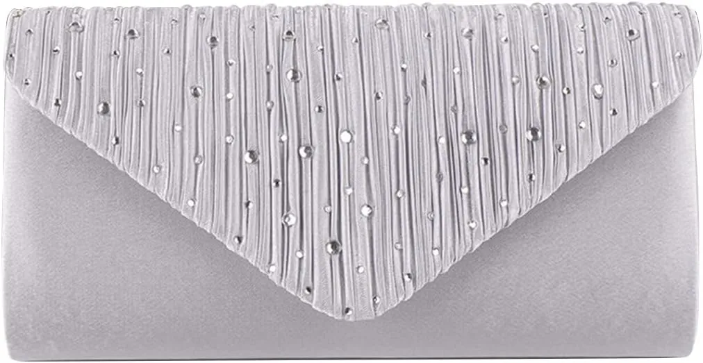 Evening Bag for Women Rhinestone Clutch Bag Envelope Handbag Bridal Wedding Purse Elegant Shoulder Bag