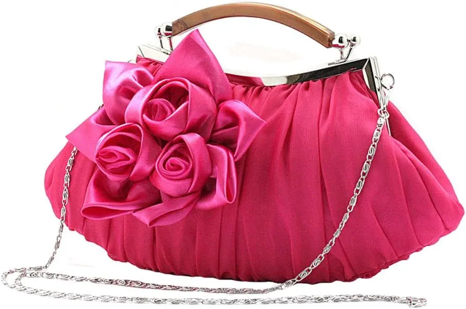 Evening Bags for Women Formal, Small Floral Clutch Purse Party Bags Wedding Guest Purse