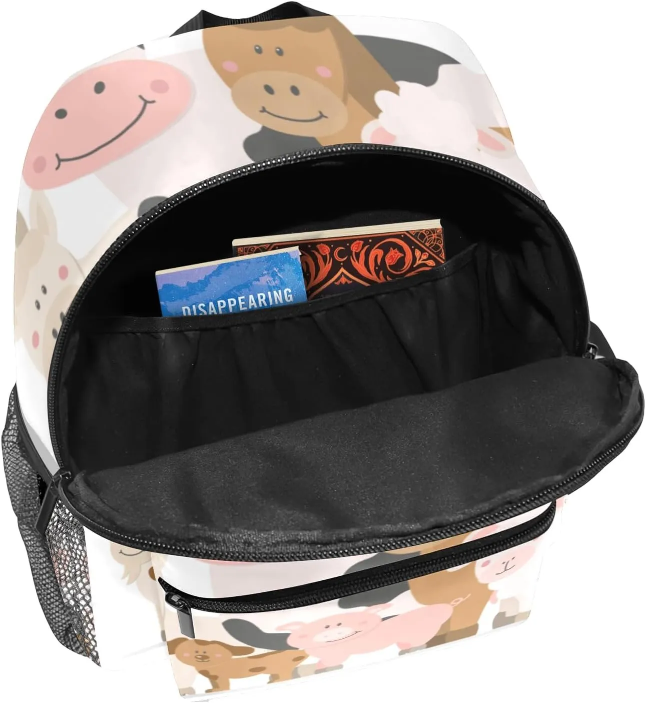 Farm Cow Sheep Horse Personalized Kids Toddler Backpack for Boys Girls,Custom School Kindergarten Travel Bookbag