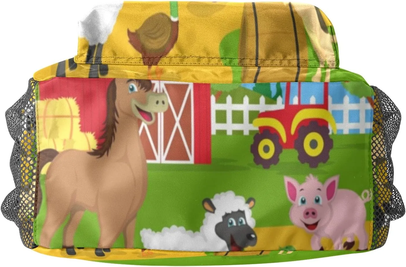 Farm House Animals Personalized Kids Toddler Backpack for Boys Girls,Custom School Kindergarten Travel Bookbag