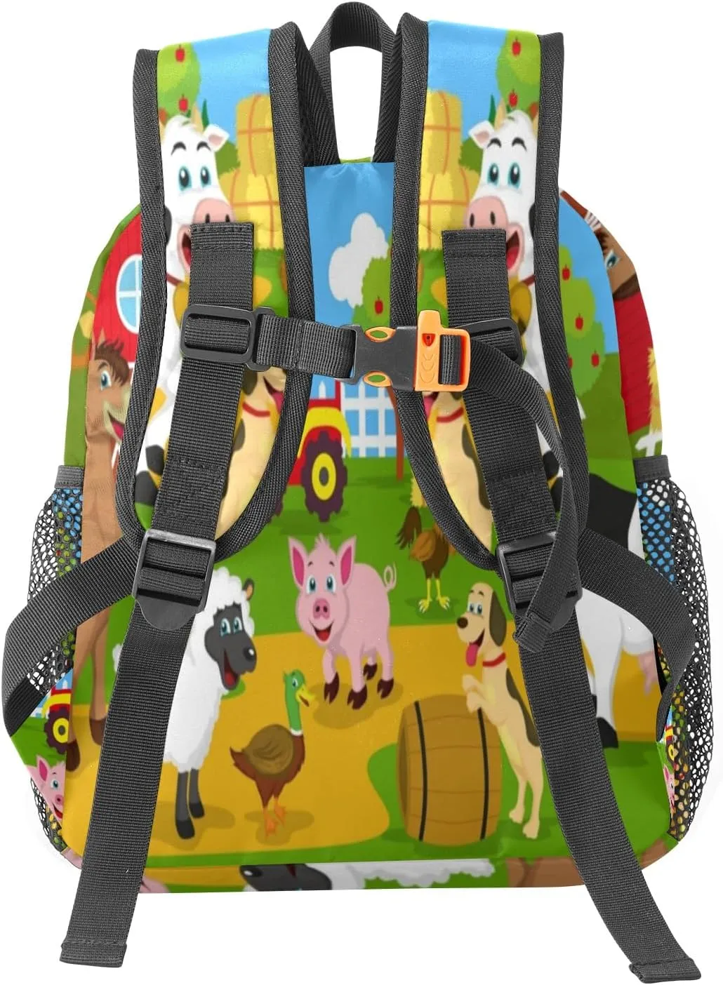 Farm House Animals Personalized Kids Toddler Backpack for Boys Girls,Custom School Kindergarten Travel Bookbag