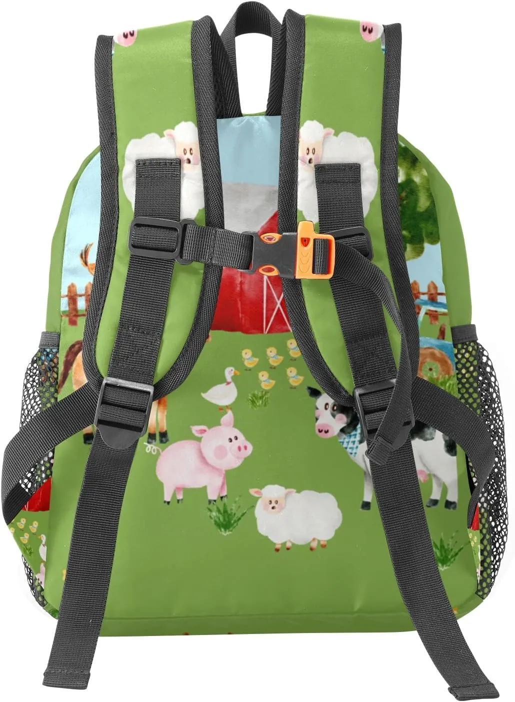 Farm House Animals Personalized Kids Toddler Backpack for Boys Girls,Custom School Kindergarten Travel Bookbag