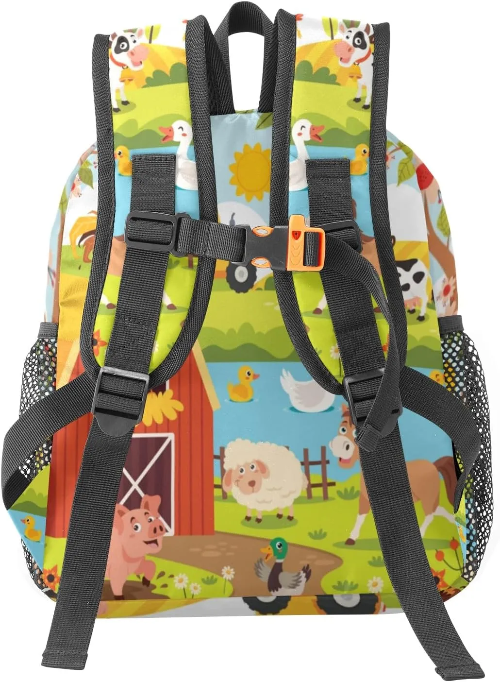 Farm Meadow Animal Personalized Kids Toddler Backpack for Boys Girls,Custom School Kindergarten Travel Bookbag