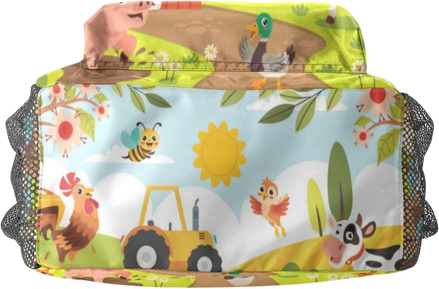 Farm Meadow Animal Personalized Kids Toddler Backpack for Boys Girls,Custom School Kindergarten Travel Bookbag