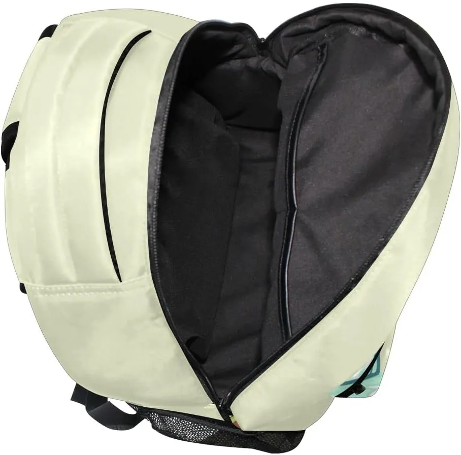 Fisyme Avocado Hockey Backpack Laptop Bag Daypack Travel Hiking School Backpacks for Men Women Kids Girls Boys