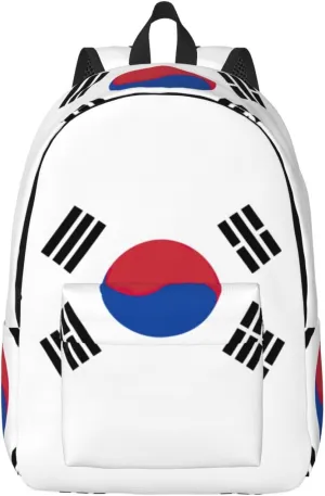 Flag of Republic of Korea print Backpack Travel Backpacks for Women Men College Backpack Computer Bag for Travel