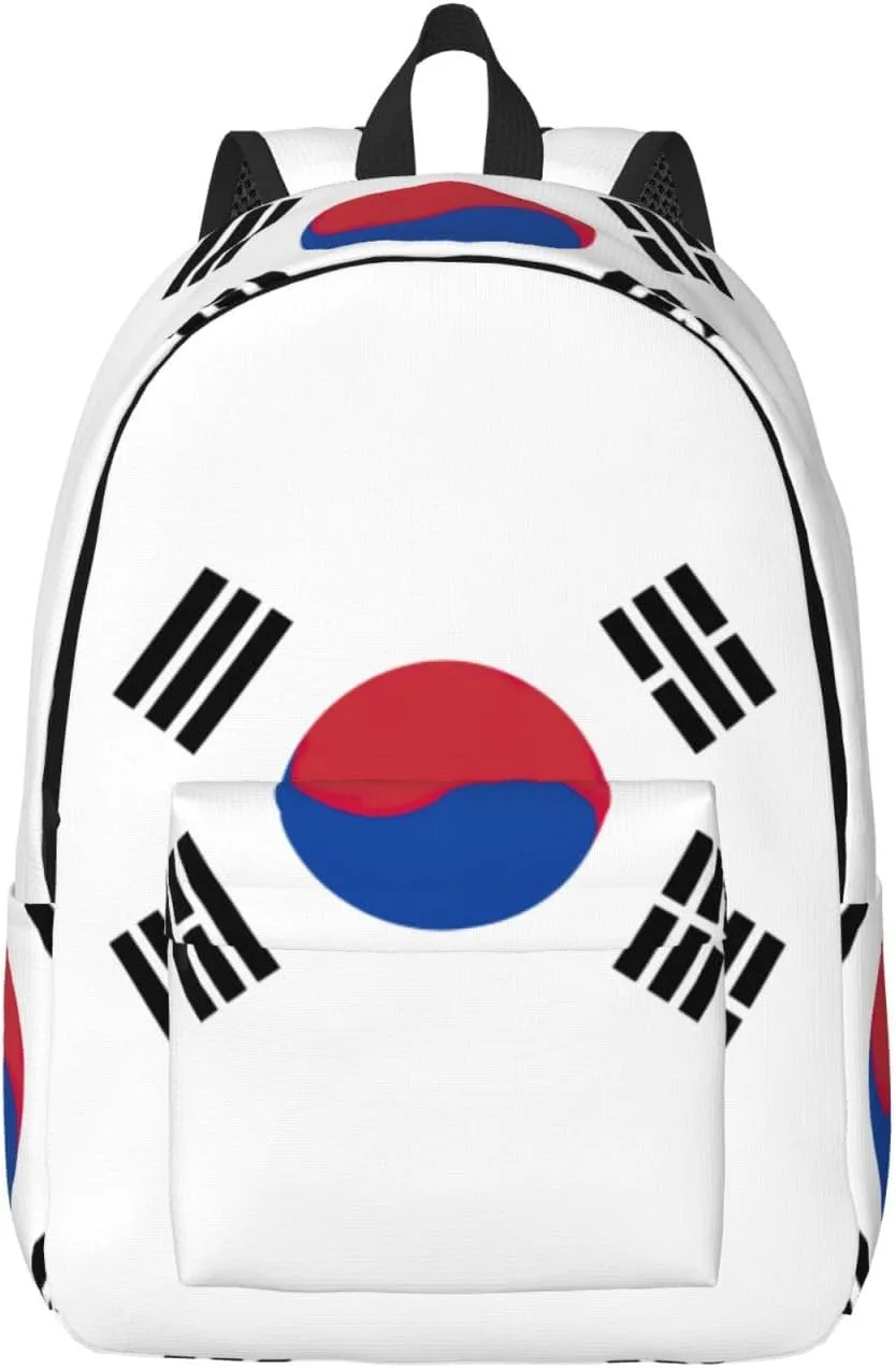 Flag of Republic of Korea print Backpack Travel Backpacks for Women Men College Backpack Computer Bag for Travel