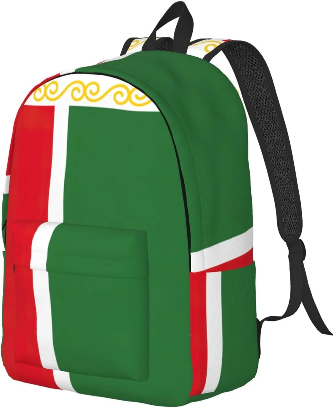 Flag of the Chechen Republic print Backpack Travel Backpacks for Women Men College Backpack Computer Bag for Travel