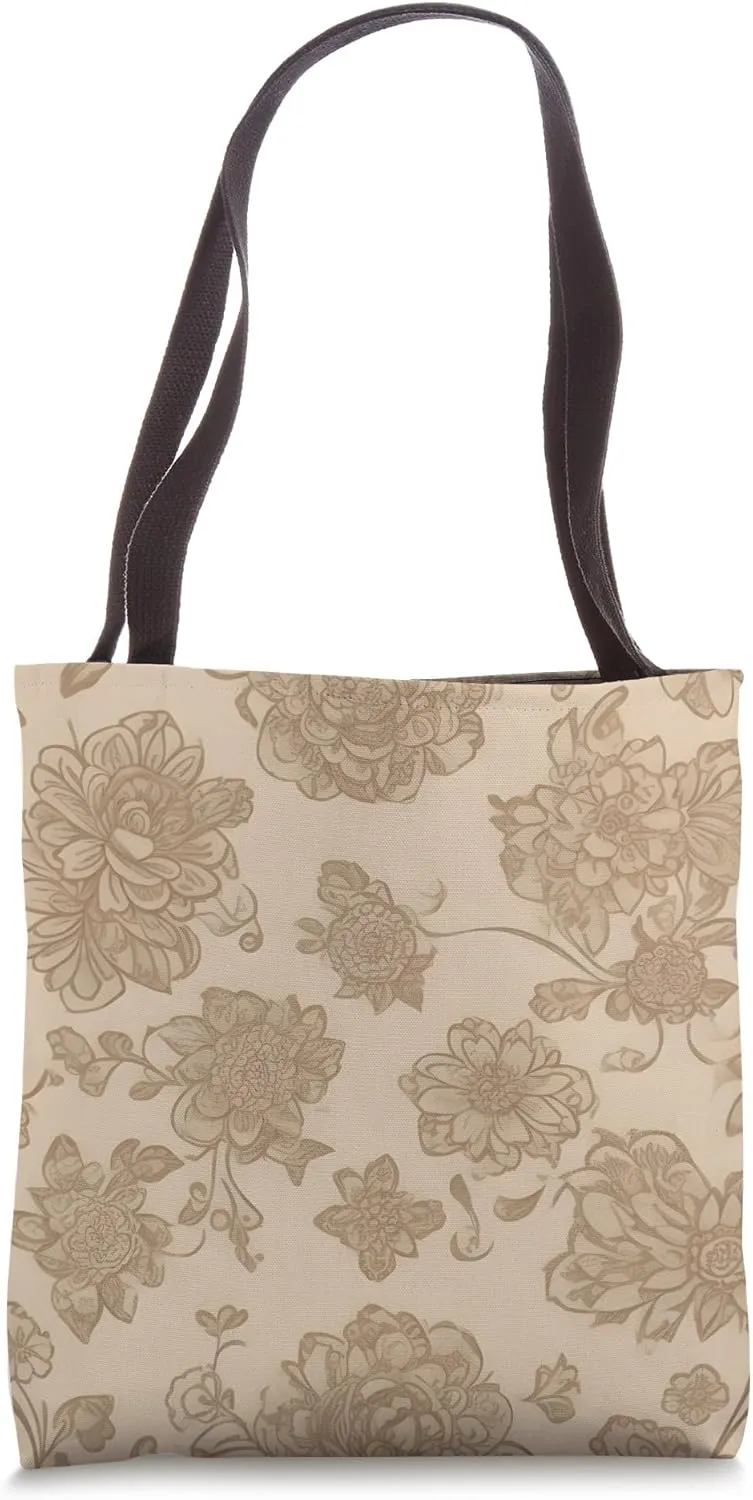 Floral Boho Foliage Flower Flora Nature Vegetation Flowery Tote Bag