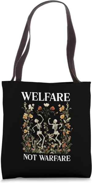 Floral Political Boho Tote Bag