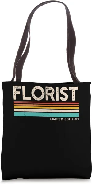 Florist Limited Edition Retro Flower Floral Designer Vintage Tote Bag