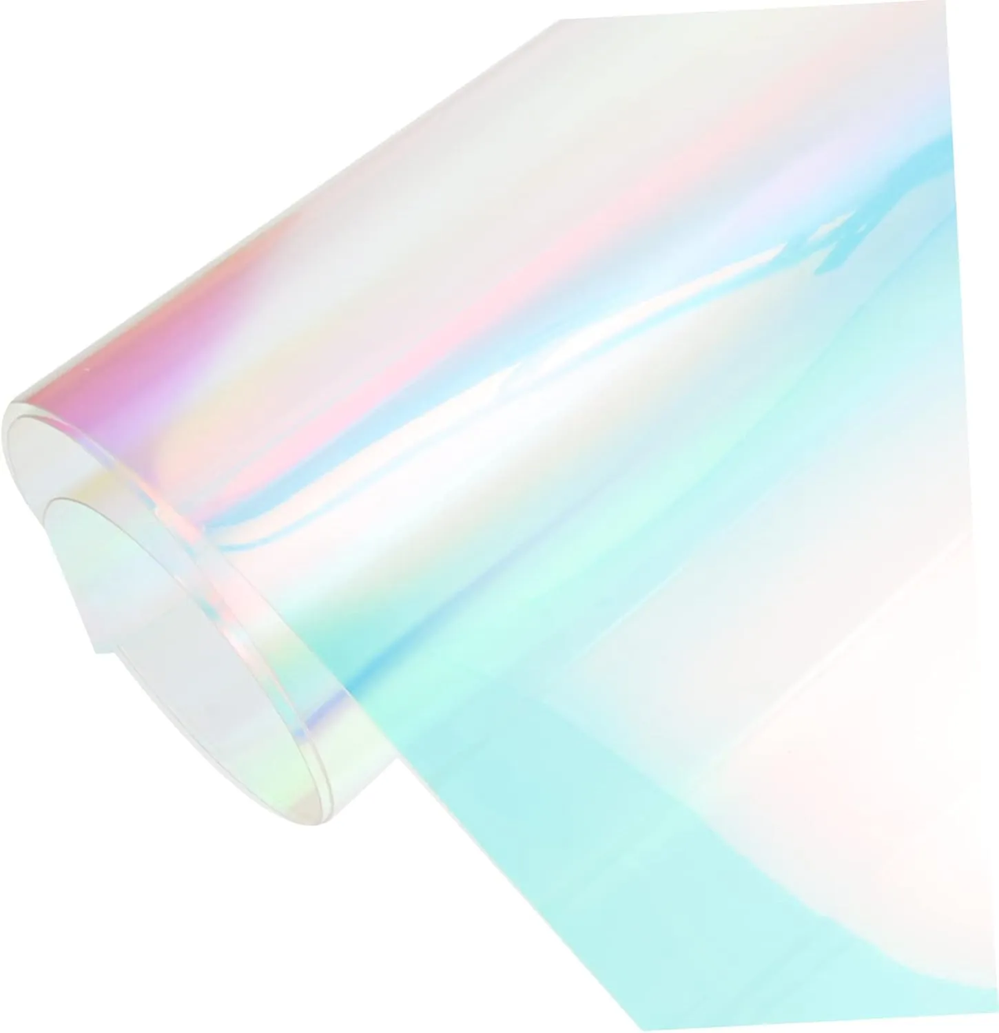 Gadpiparty Iridescent PVC Film Sheet Colored Holographic Vinyl for DIY Crafts Handbags Earrings and More Durable and Easy to Use for Creative Projects