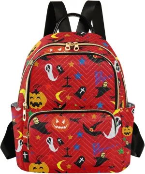GAIGEO Halloween Women's Backpack, Casual Daypack, Festival Backpack, M
