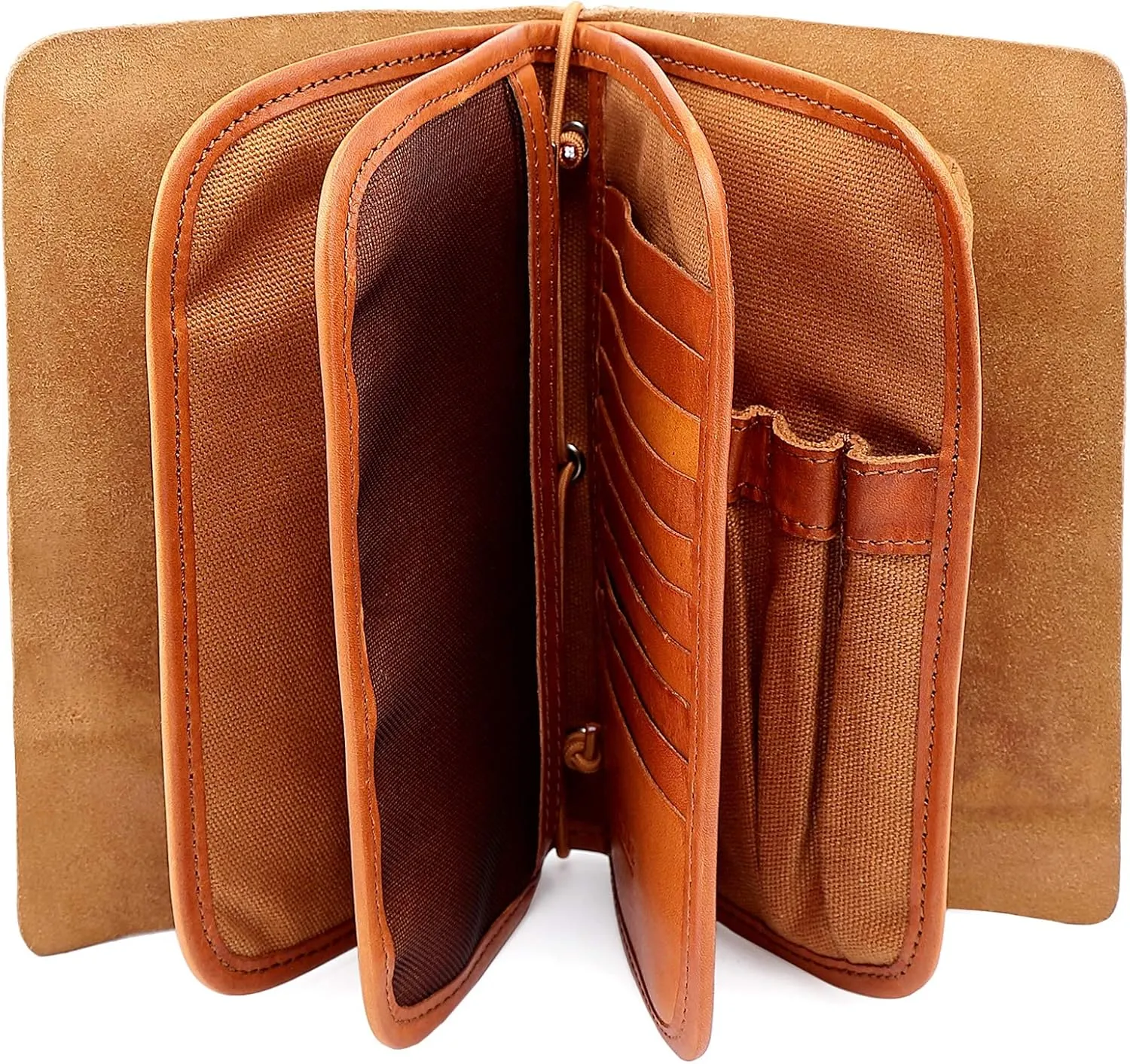 Genuine Leather Nomad Organizer Travel Wallet | Women's Wallet Clutch Passport Holder