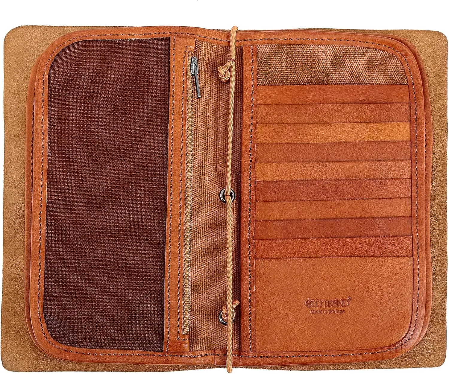 Genuine Leather Nomad Organizer Travel Wallet | Women's Wallet Clutch Passport Holder