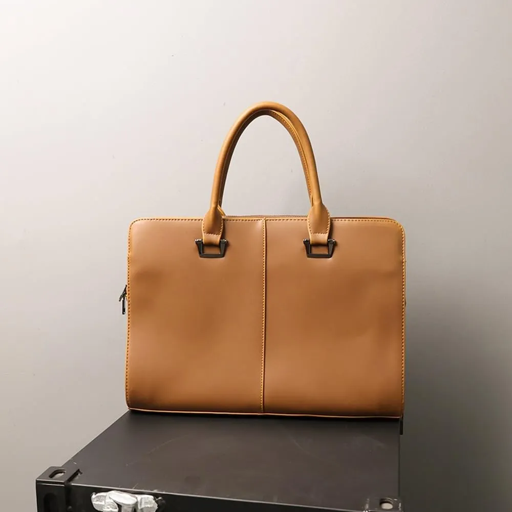 Genuine Leather Tote Bag for Men Official Website Briefcase Bag Men's Executive Folder Handbags