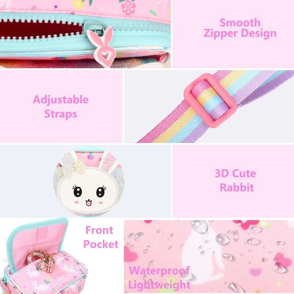 Girls Purse for Kids Age 3-12 - Purse for Little Girl Gifts, Crossbody Bag Bunny