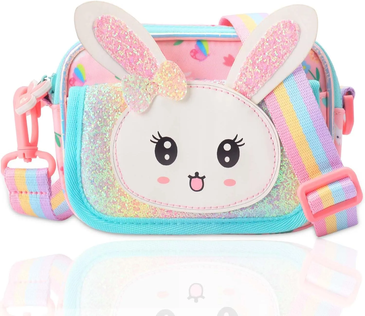 Girls Purse for Kids Age 3-12 - Purse for Little Girl Gifts, Crossbody Bag Bunny