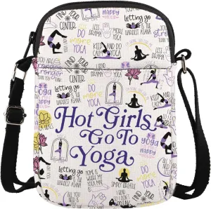 Go To Yoga Gift Yoga Lover Gift Yoga Enthusiast Gift Pilates Yoga Coach Thank You Gift Crossbody Bag