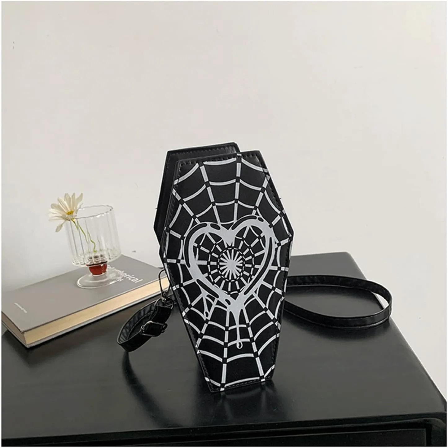 Goth Purse Coffin Halloween Purses Clutch Shoulder Bag Small Crossbody Bag Spooky Horror Cute Wallet