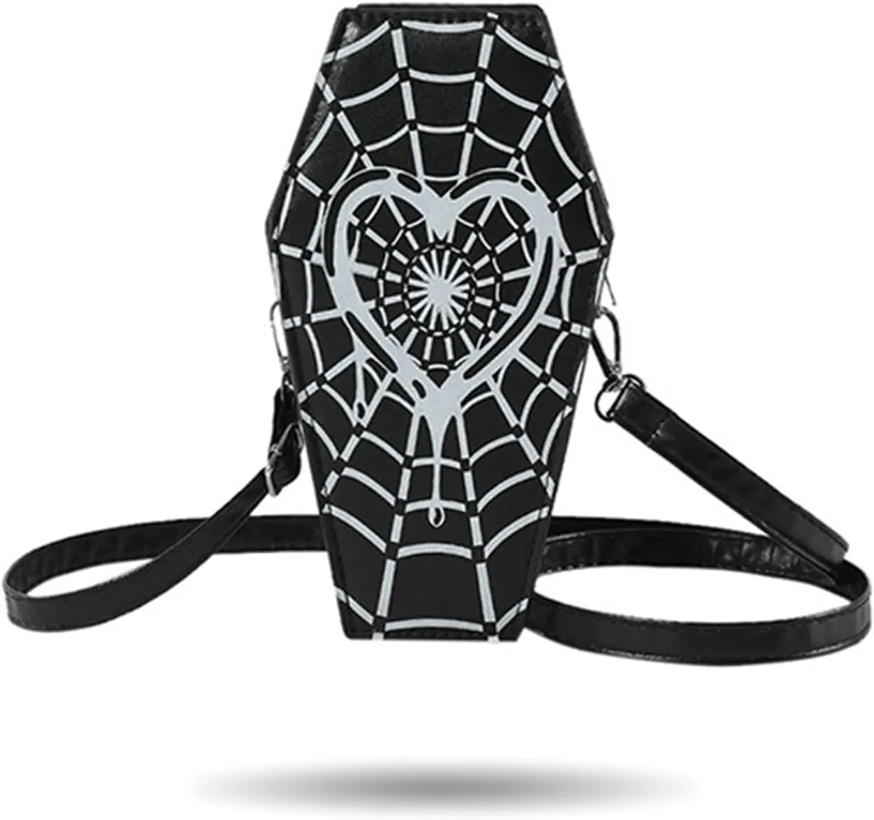 Goth Purse Coffin Halloween Purses Clutch Shoulder Bag Small Crossbody Bag Spooky Horror Cute Wallet