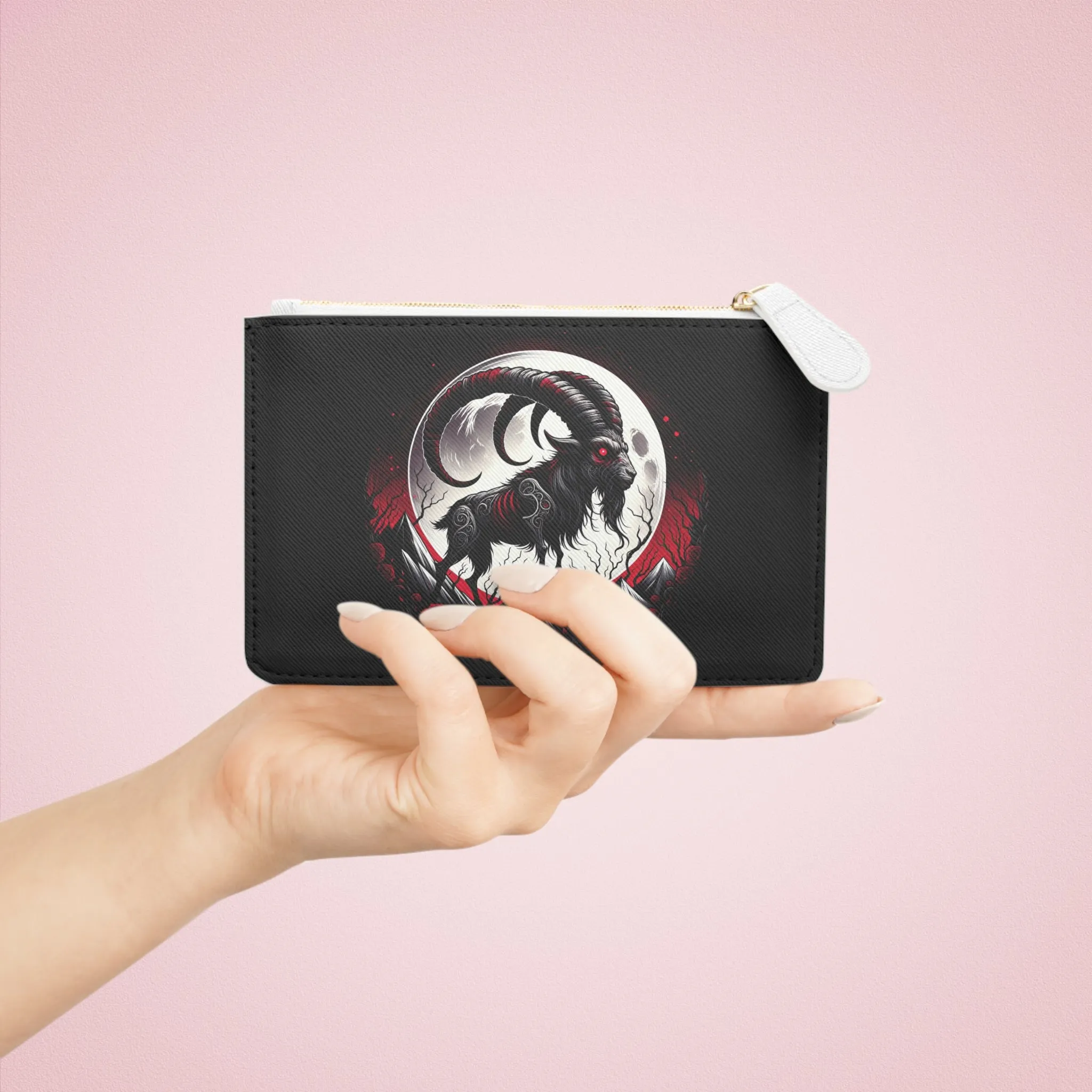 Gothic Capricorn Mini Clutch Bag