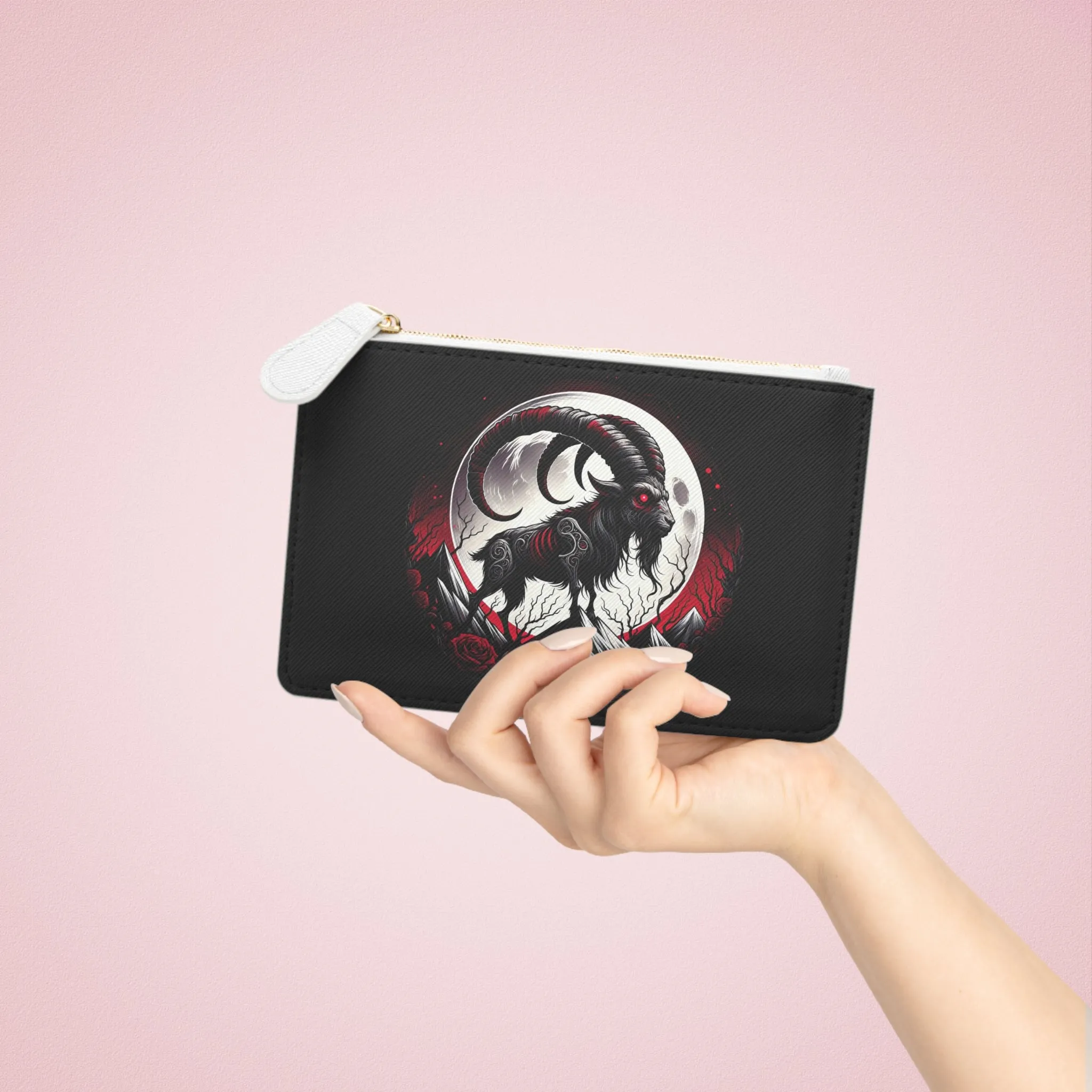 Gothic Capricorn Mini Clutch Bag