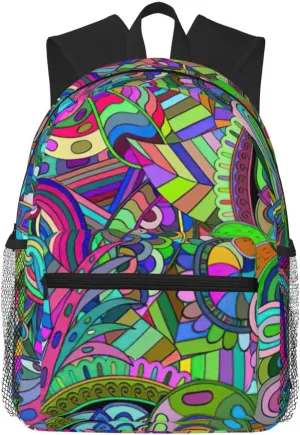 Graffiti print Lightweight and comfortable backpack Casual Laptop Backpack for Travel Hiking