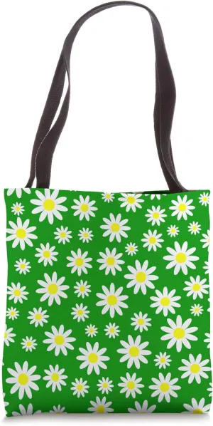 green daisies daisy floral mod vintage Tote Bag