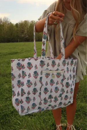 Greta Quilted Tote Bag