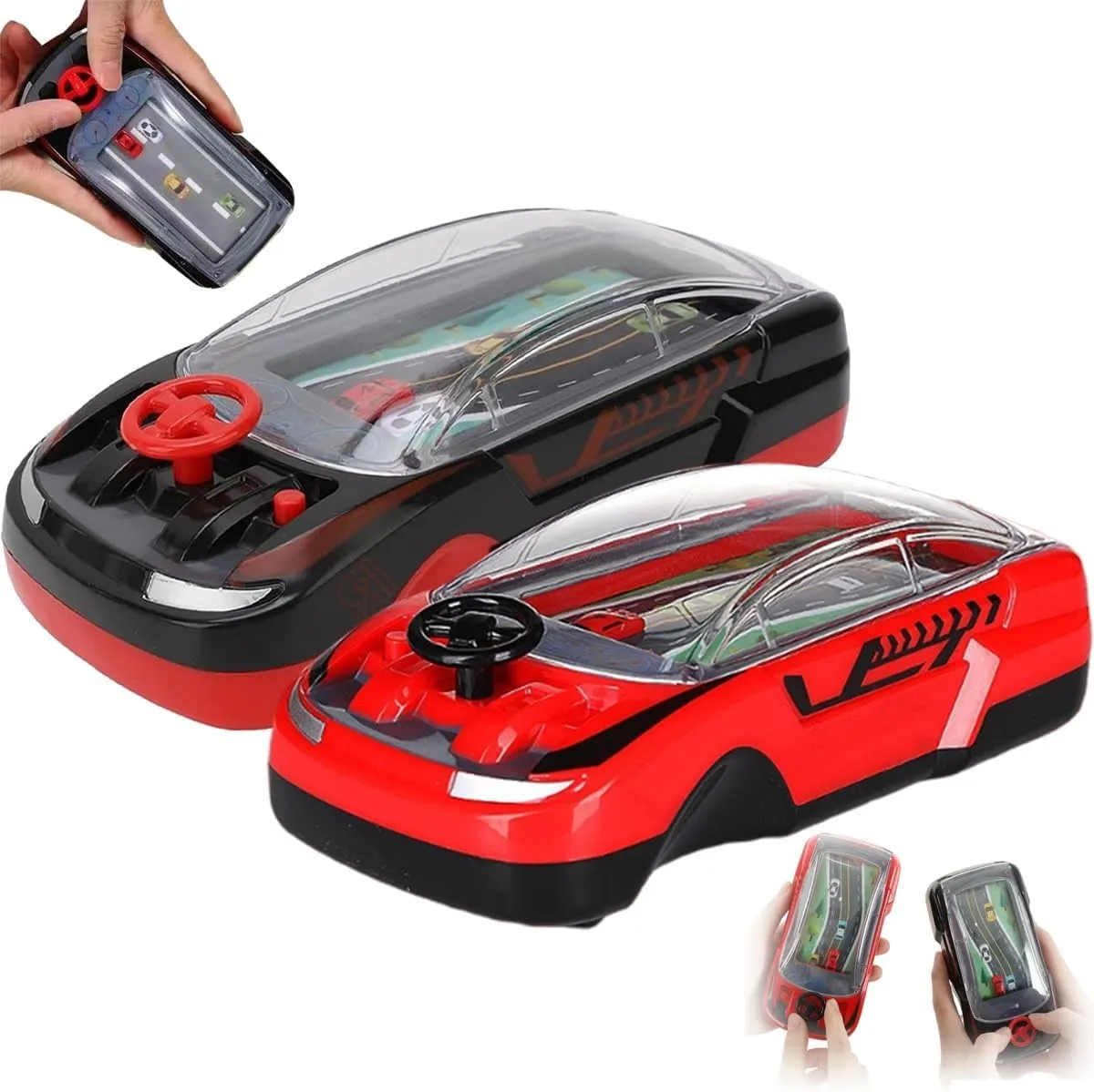 Handheld Car Game, Hand Held Racing Car Game, 2025 Handheld Console, Simulation Adventure Driving Racing Cars Games, Educational Race Games, Thinking Training Concentration