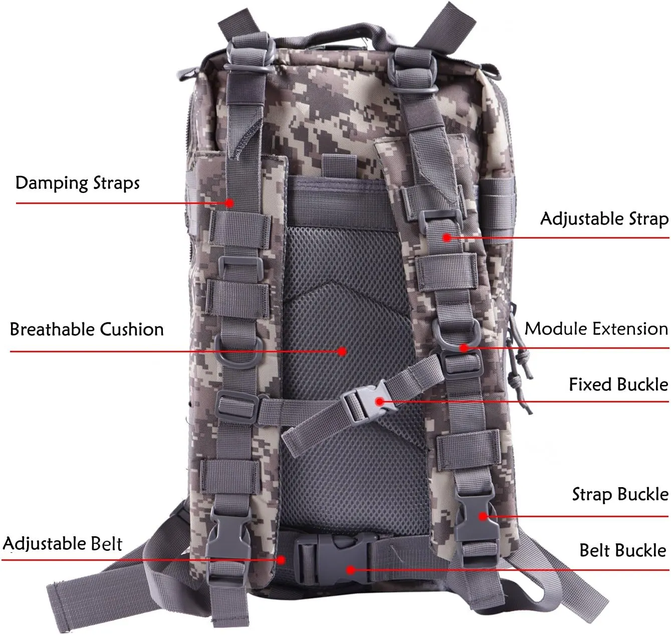 HDE Tactical Military Backpacks 20L MOLLE Bug Out Bag Survival Backpack