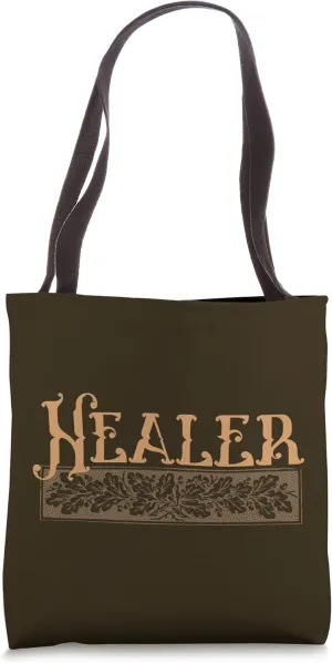Healer Floral Shaman Spiritual Vintage Tote Bag