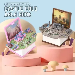 Hogwarts Castle Folding Book Keychain