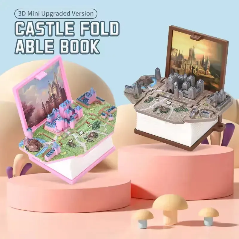 Hogwarts Castle Folding Book Keychain