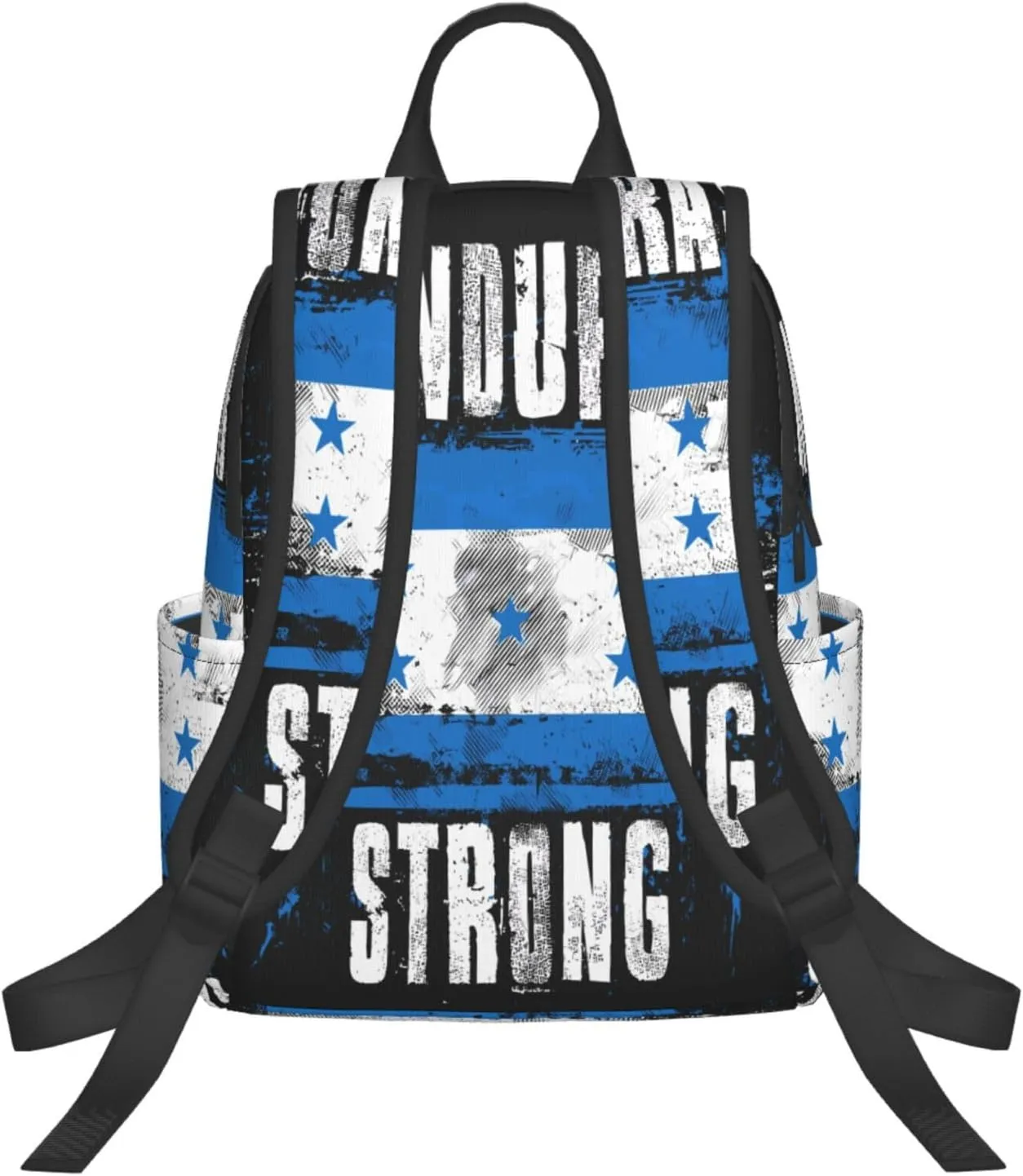 Honduras Strong Graffiti Flag Casual Backpacks Large Capacity Laptop Backpack Sports Fitness Rucksack Travel Carry-On Daypack Work Bag for Outdoor Camping